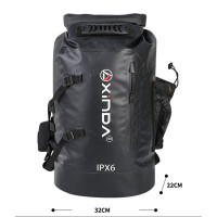 欣達 XINDA 30升 防水背包 | 溯溪包 黑色 IPX6 BAG03-30